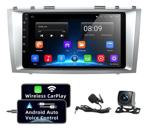 Radio De Coche Android 12 Para Camry 2006-2011, 2+32gb 9 Pul