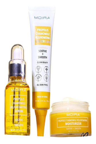 Set De Skincare Rejuvenecedor De Propoleo & Manzanilla Moira