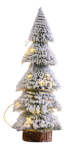 Centro De Mesa De Árbol De Navidad Flocado Con Nieve 29cm