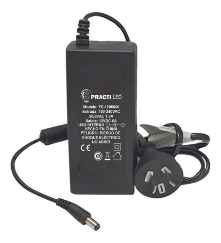 Imagen 1 de 4 de Fuente De Alimentacion Plastica Switching 12v 5a