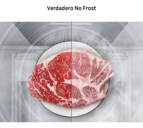 Heladera Freezer Inferior No Frost Con Digital Inverter,328l Color Silver