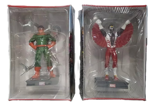 Antiguos Muñecos Marvel Dr Octopus Y Falcon Lote Mag 61121