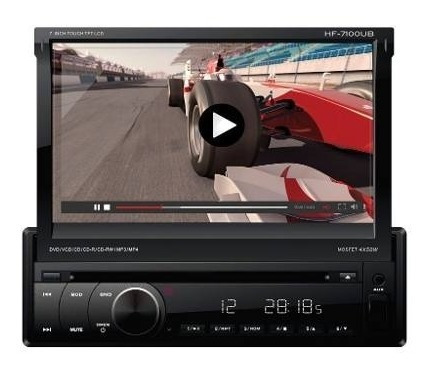 Radio Hf Audio Pantalla Motorizada 7  Bluetooth Usb Dvd Sd