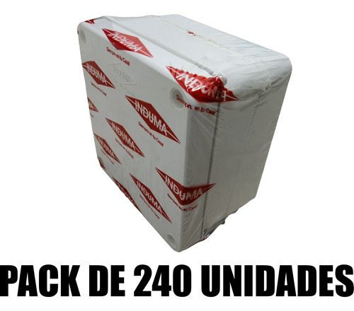 Pack Cajas Paso Derivación Plástica Exterior 4x4x2  Induma