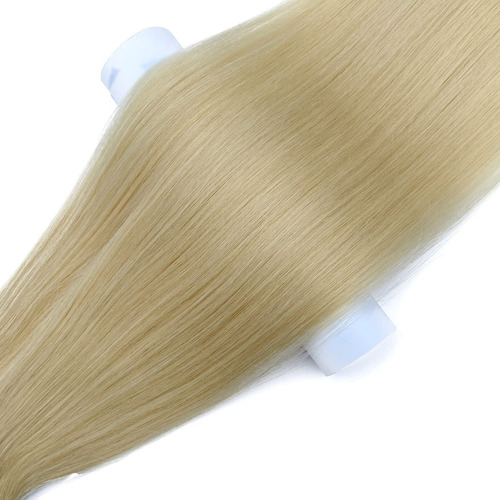(46cm , 60) - Tape In Hair Extensions Platinum Blonde Human
