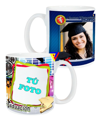 Tazas Graduación Recuerdo De Grado Sublimada Full Color