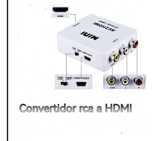 Convertidor Rca Hdmi 