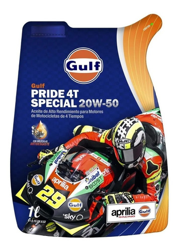 Aceite Gulf Moto Mineral 20w50 4t Doy Pack Wagner Motos