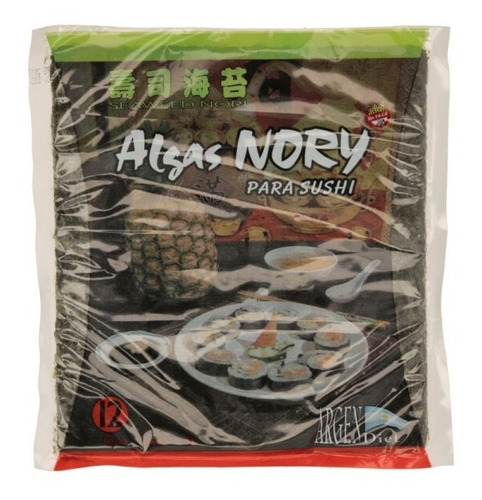 Algas Nory Para Sushi Argendiet X 12 Laminas