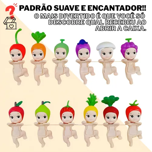 Kit 2 Sonny Angel Hippers 1 Fruta + 1 Animal Caixa Surpresa