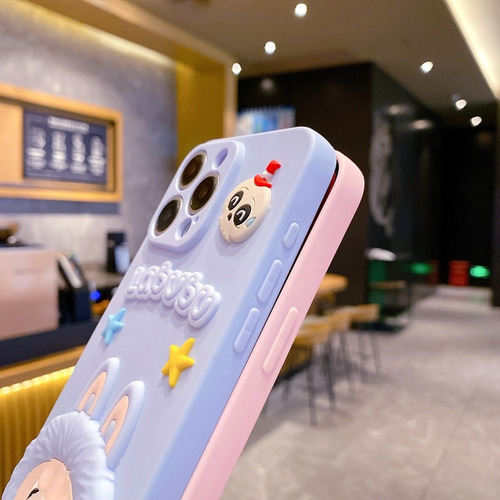 Li Labubu Litchi Monsters Siliconas Fundas For iPhone 16pro