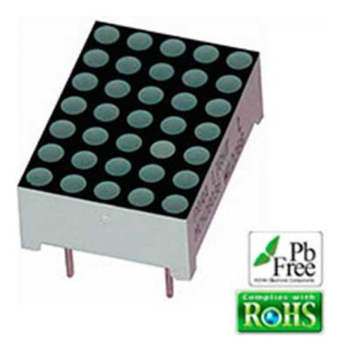 Matrix De Pontos 5x7 Catodo Comum - Led Amarelo C-2570y