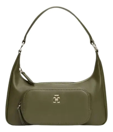 Bolsa Tommy Hilfiger Th Soft Utility Shoulder Bag Pu Verde M