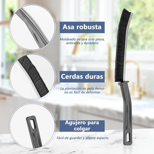 Cepillo De Limpieza De Grietas De Cerdas Duras, Juego de 20 cepillos de baño, Cepillo de Limpieza de lechada para Cocina, baño, Ventanas, Cepillo Multiusos para Limpieza de Grietas