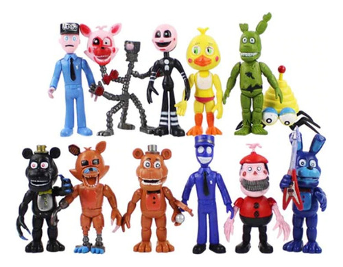 Kit 12 Bonecos Five Nights At Freddy's