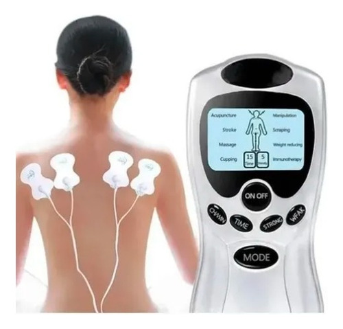 Electro Estimulador Masajeador 4 Pads Ejercitador Muscular