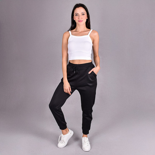 Pants Jogger Mujer Deportivo Ajustable Con Bolsas Casual