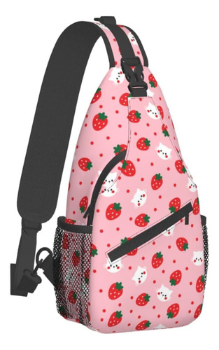 Qaonyui Bolso Bandolera Con Diseño Fresa, Mochila Cruzada