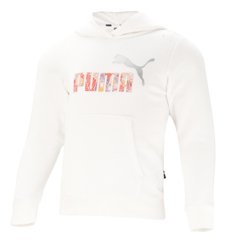 Buzo Puma Essentials Bloom Logo Niña En Blanco | Dexter