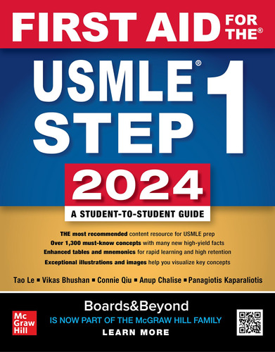 Book : First Aid For The Usmle Step 1 2024 - Le, Tao