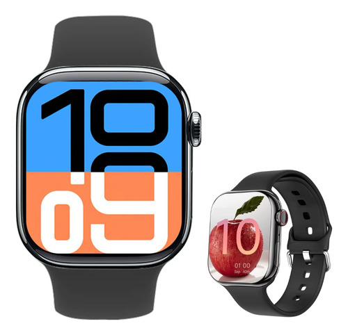 Isdewatch Watch 10 Pro Max Reloj Inteligente Con Correa De Hebilla Smartwatch Bluetooth, Pantalla Táctil De 1.9 Pulgadas Sensor Cardíaco Y Oxígeno Llamadas Notificaciones Negro