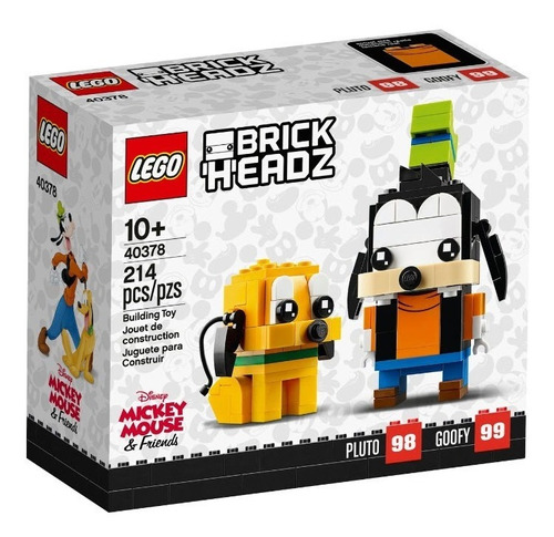 Lego Brick Headz Goofy Y Pluto 40378 - 214  Pz