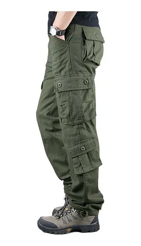 Calça masculina com store varios bolsos