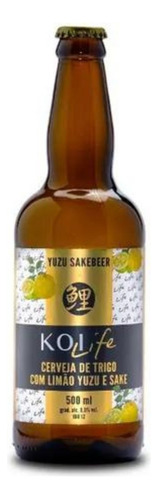 Cerveja Trigo Com Limão Koi Life Yuzu E Sake Sakebeer 500ml