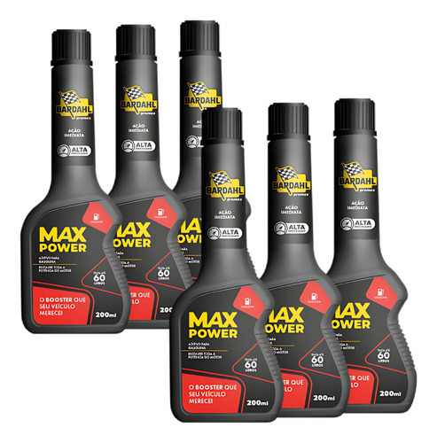 Bardahl Max Power Gasolina 8x200ml Aditivo Limpeza