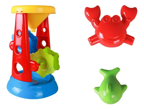 Set Juego Juguete Playa Para Niños Molino De Arena