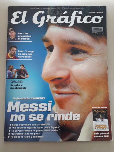 Revista El Grafico Messi No Se Rinde Nov 2010