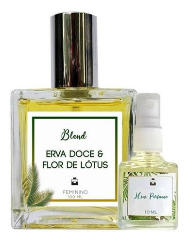 Perfume Feminino Erva Doce & Flor De Lótus 100ml + Mini 10ml