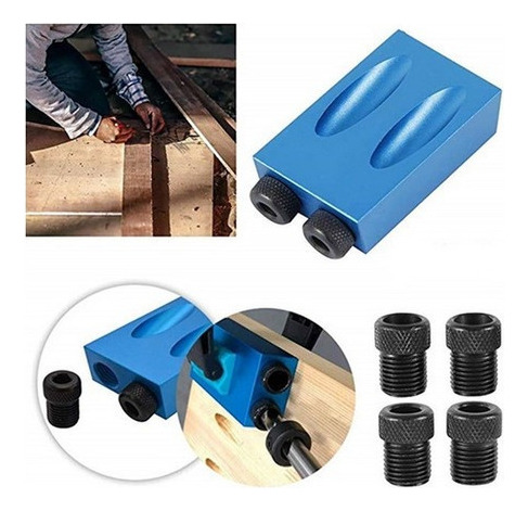 Kit De Localizador De Orificios Inclinados Para Carpintería