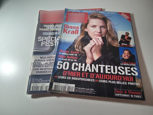 Lote De 2 Revistas Jazz Magazine Diana Krall En Francés 