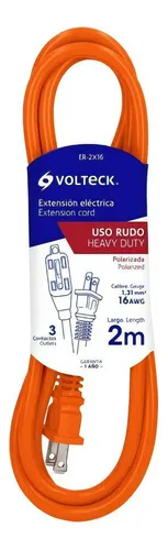 comprar Extensión Uso Rudo 2 Mt Cal. 16 Volteck 48042