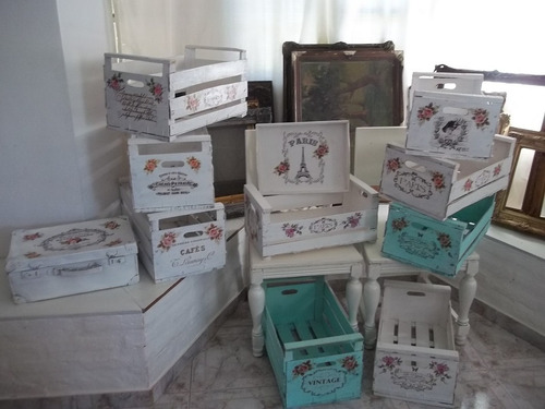 Imagen 4 de 4 de Cajon Al Estilo Shabby Chic-decoracion- Vintage
