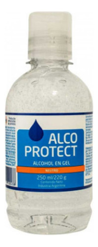 Alcohol gel ALCOPROTEC fragancia a neutra 250 ml