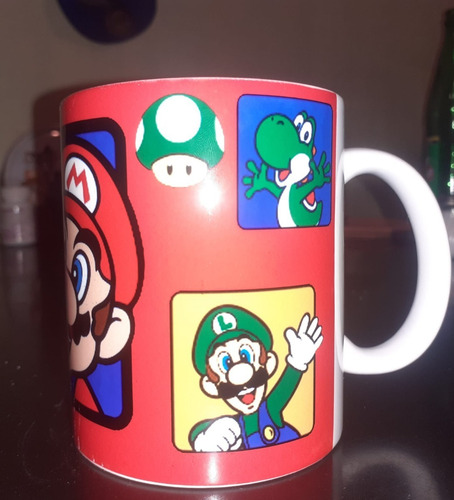 Imagen 4 de 4 de Taza Mario Bros Para Regalo