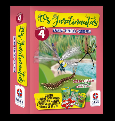 Os Jardinautas Vol. 4 - Tatuzinho, Centopeia, Aranha, de Hirsch, Célia. Os Jardinautas (4), vol. 4. Editorial Editora Estrela Cultural LTDA., capa mole em português, 2018
