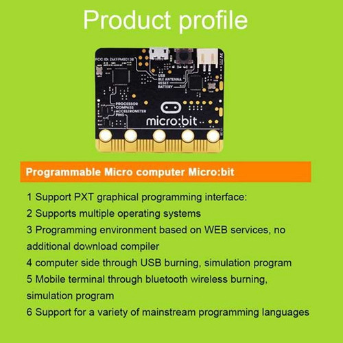 Kit Inicial Da Placa De Desenvolvimento Bbc Microbit Go Micr