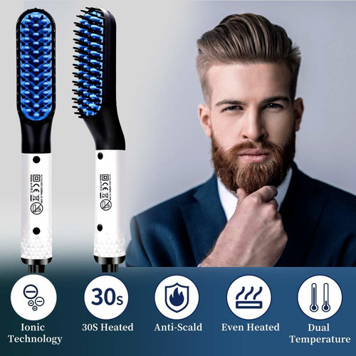 Plancha De Barba Peine Eléctrico Caliente Peine Rápido Calor