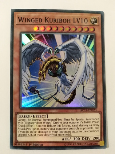 Winged Kuriboh Lv10 - Super Rare    Ac19