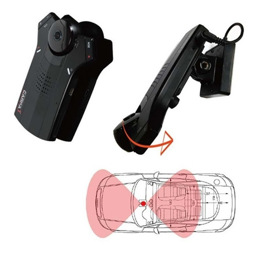 Câmera Dupla Veicular Interna E Externa, Carpa-1300 Gaja-tec