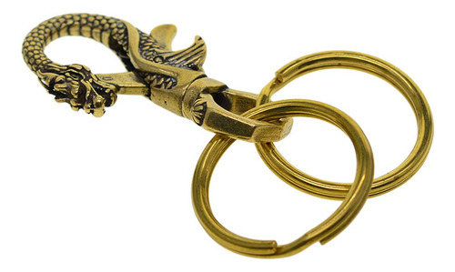 _ 10 Chaveiro Vintage Com 2 Anéis Dragão Chaveiros Chaveiros