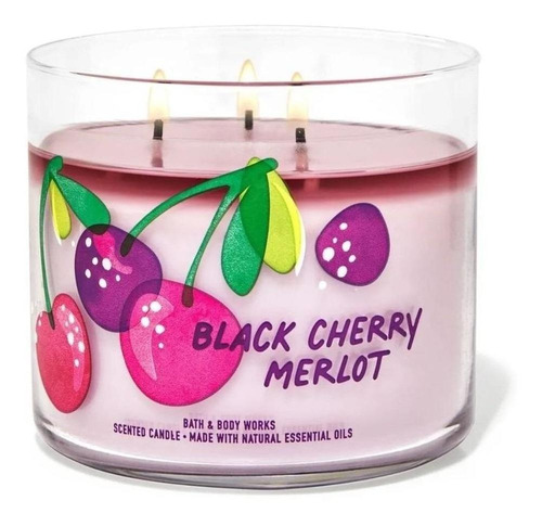 Vela Perfumada Black Cherry Merlot