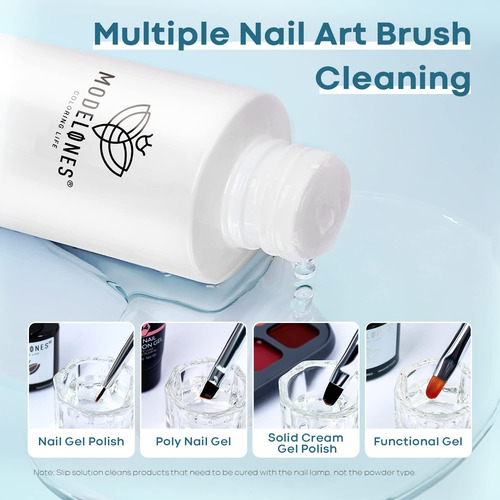 Gel Para Extensión De Uñas Con Cepillo Doble Transparente