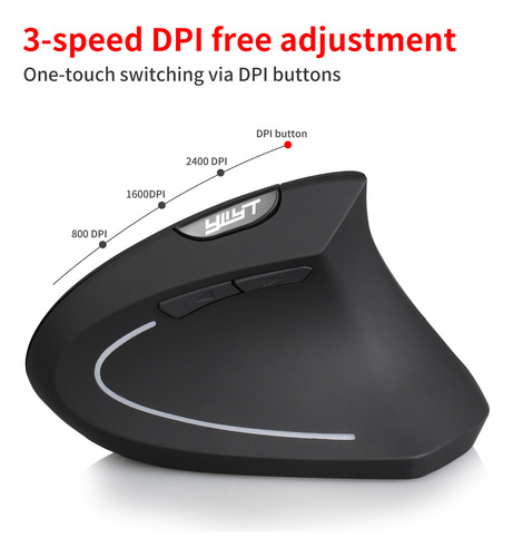 Ratón Óptico Ergonómico Vertical Inalámbrico Q 2.4g Which 31
