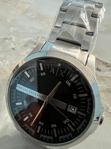 Reloj Hombre Armani Exchange Ax2103 Solo Tiene Una Puesta Acero Inoxidable Acero Inoxidable Negro (Usado)