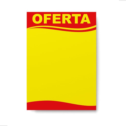 Cartaz De Promoção 21x30 Supermercado 180g Com 100 Folhas