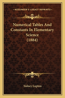 Libro Numerical Tables And Constants In Elementary Scienc...